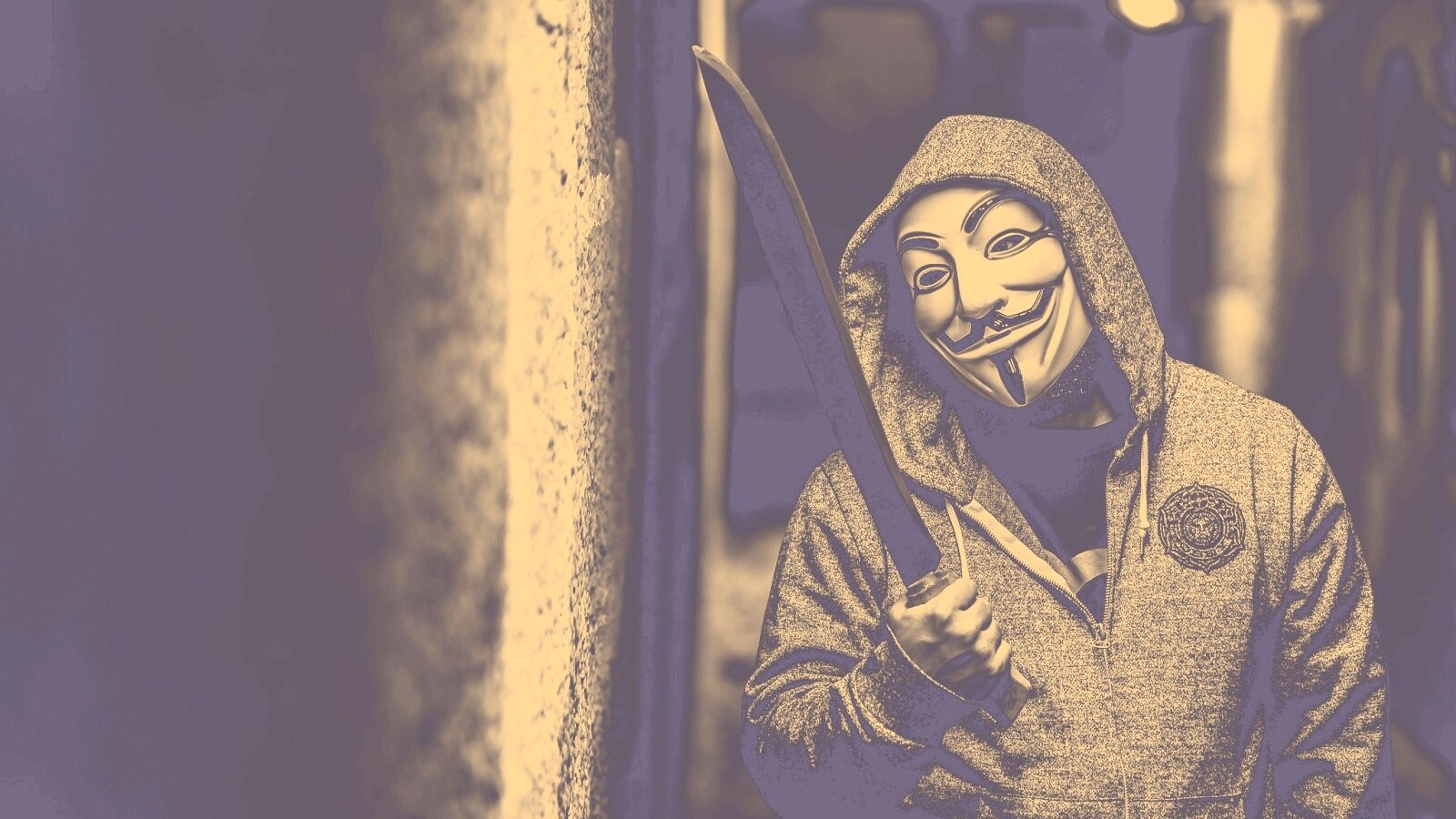 Человек в маске анонимуса обои