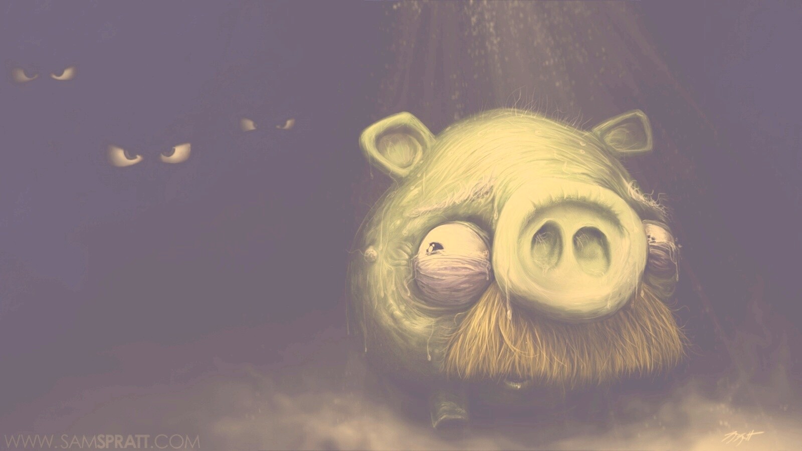 Свинья из Angry Birds обои