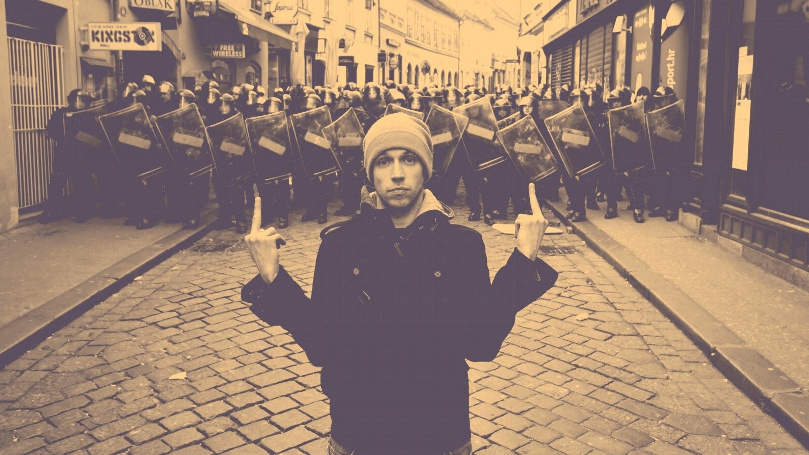 Против системы обои