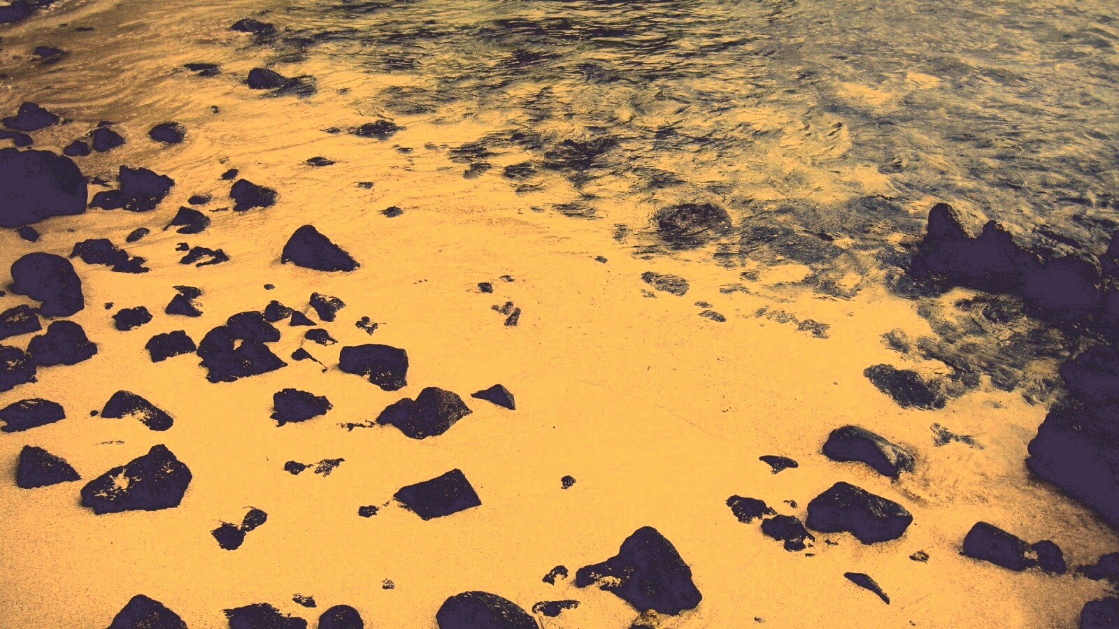 Каменистый берег обои