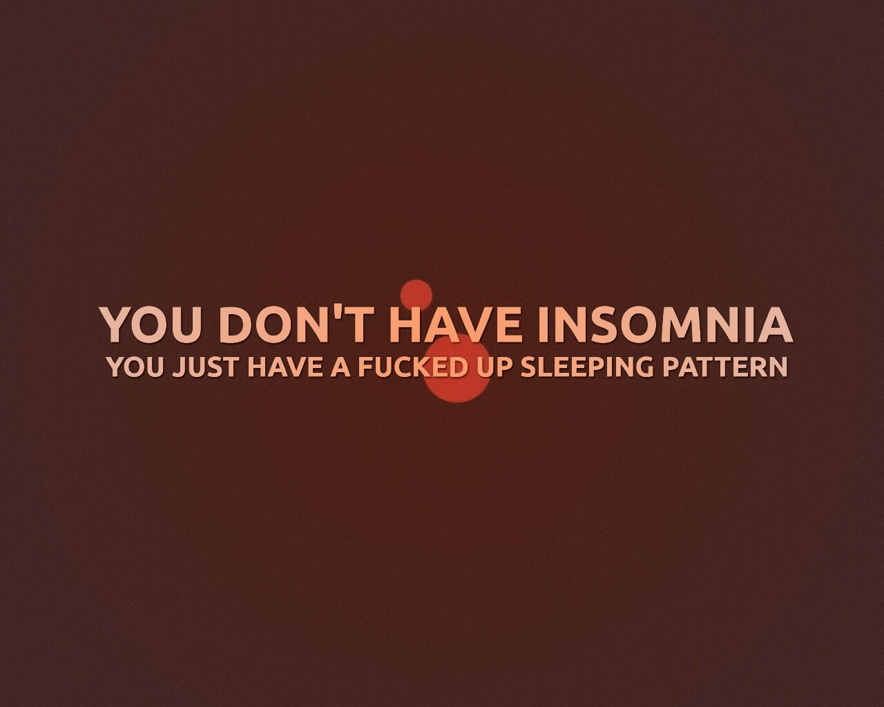 You don't have insomnia обои