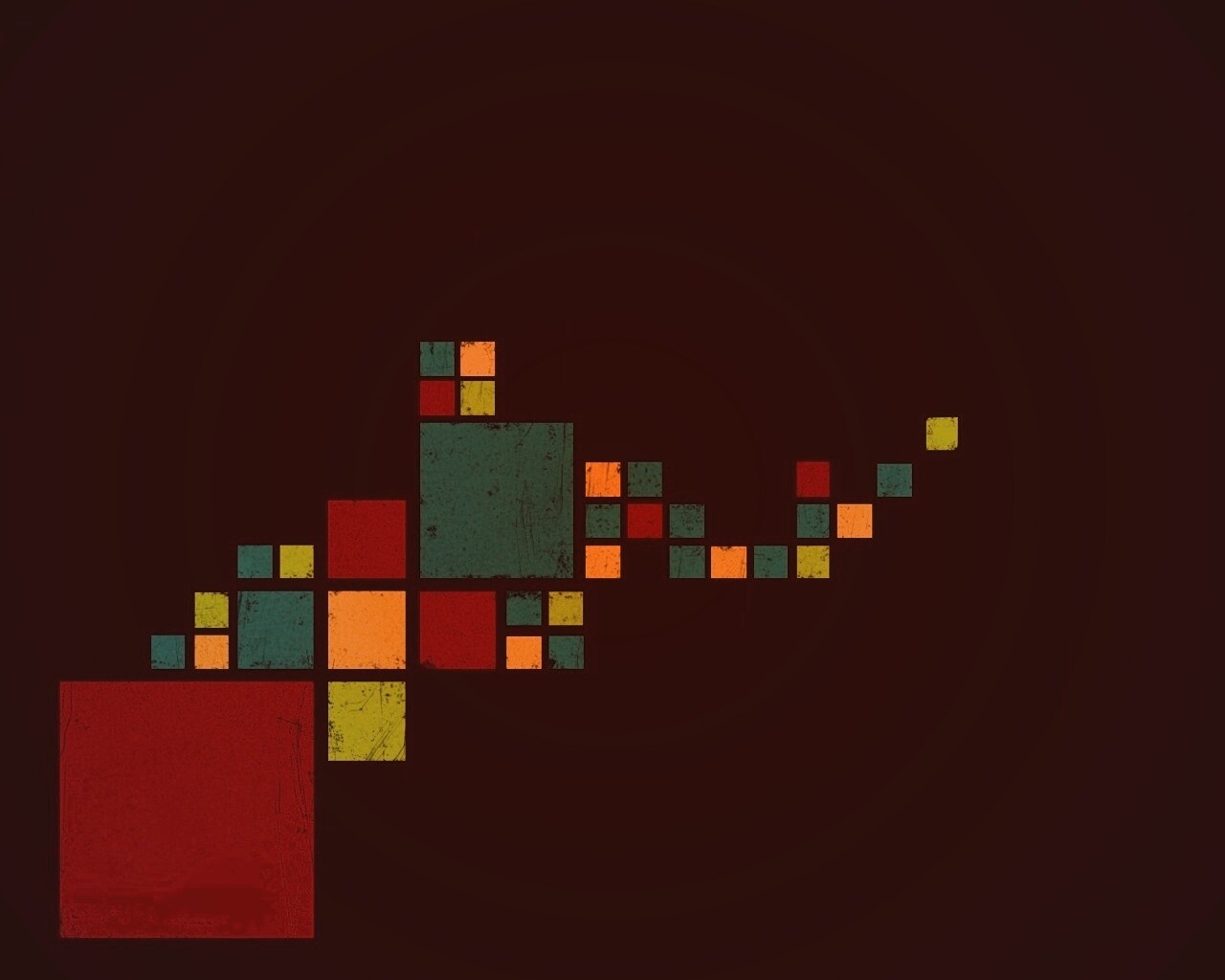 Цветные кубы обои