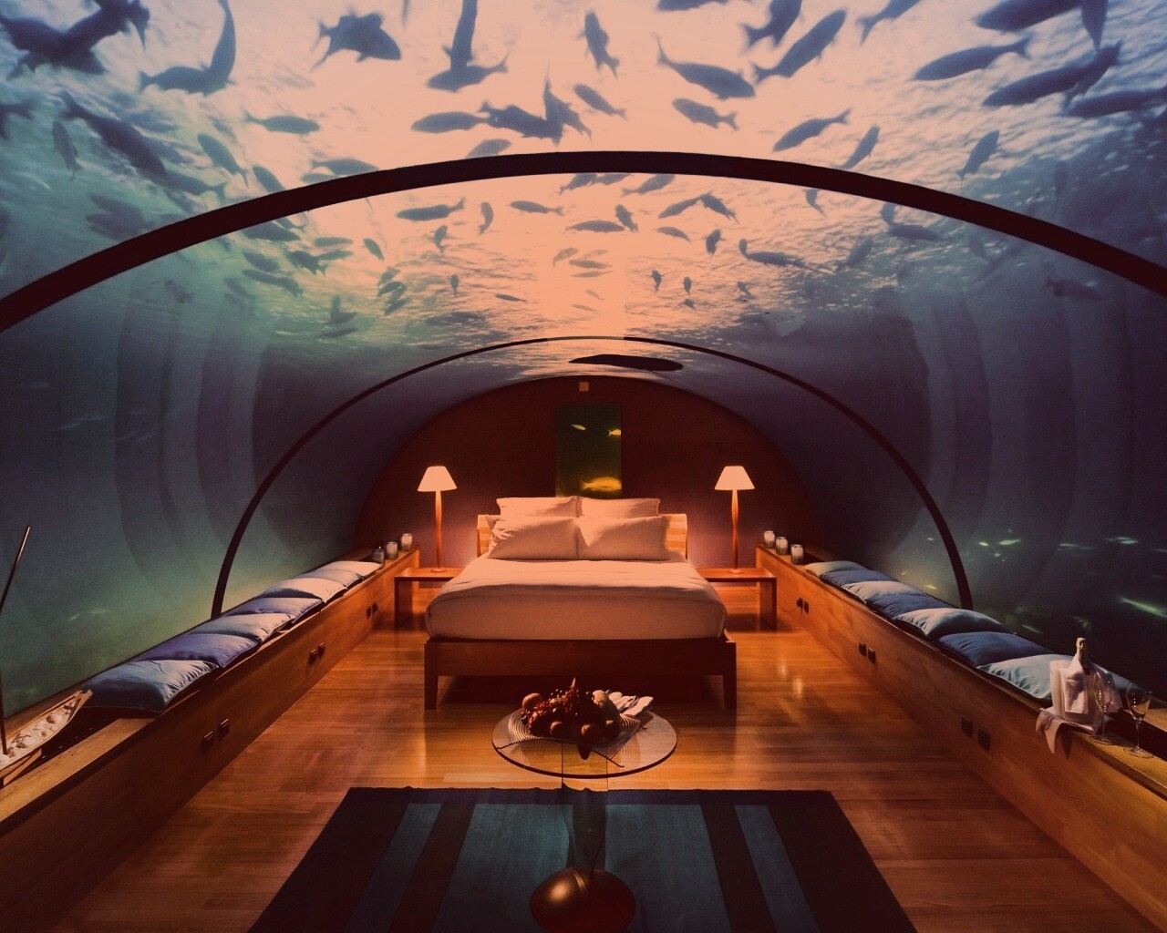 Подводные аппартаменты обои