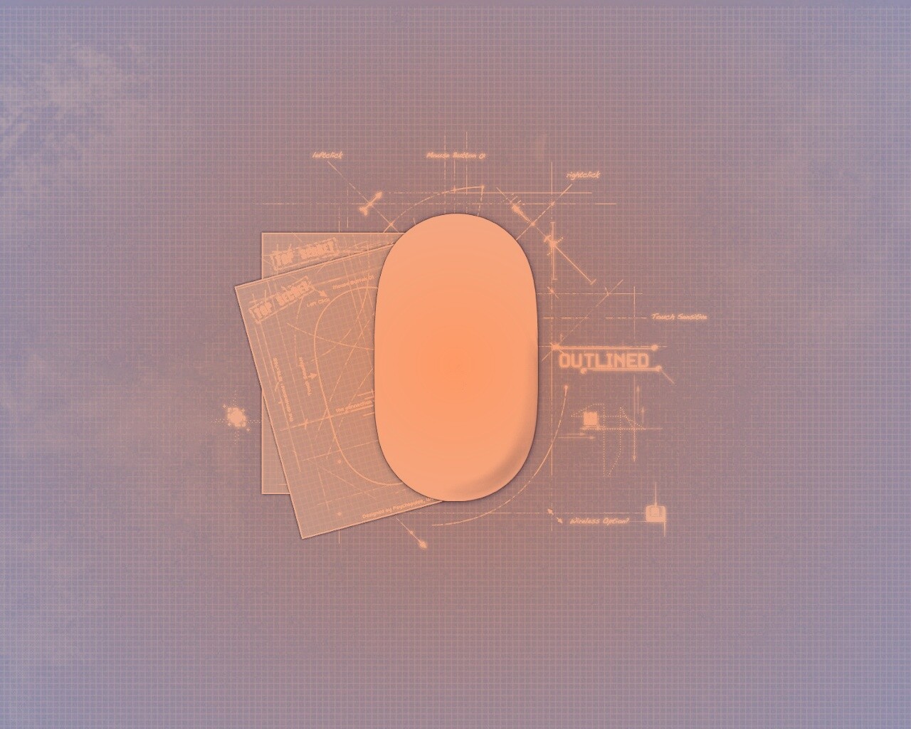 Чертеж яблочной мышки обои