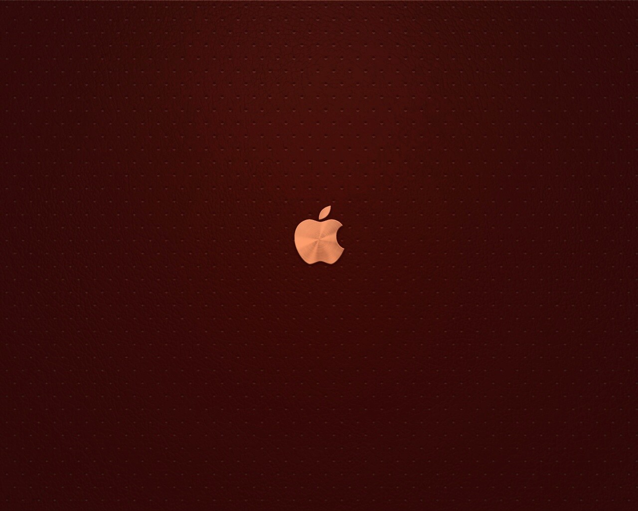 Маленький логотип Apple на перфорированной коже обои