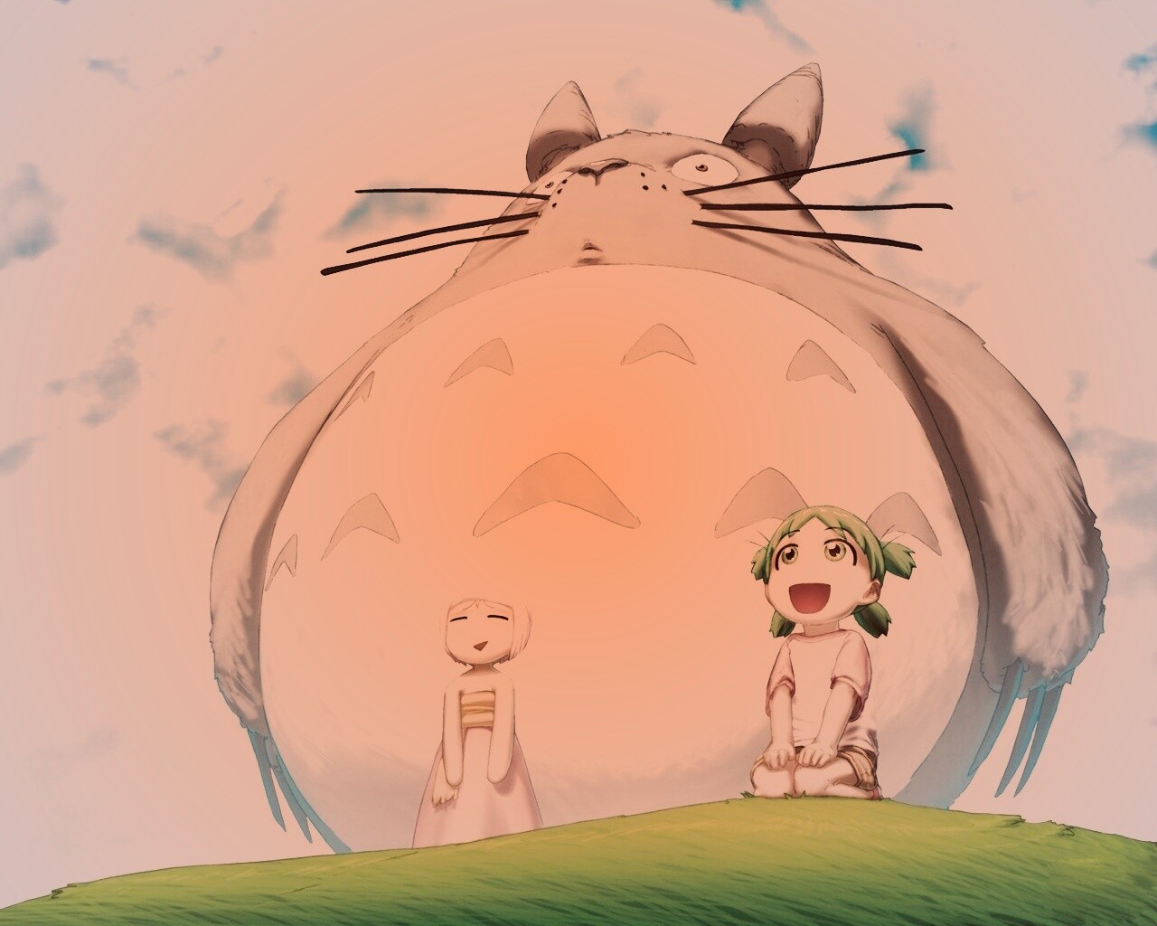 Дети с толстой мышью обои