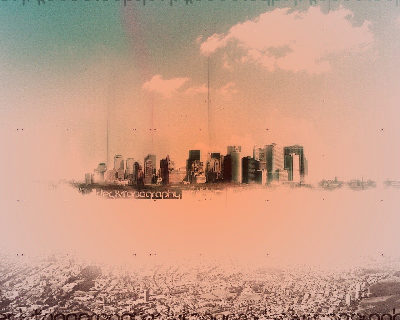 Летающий город обои