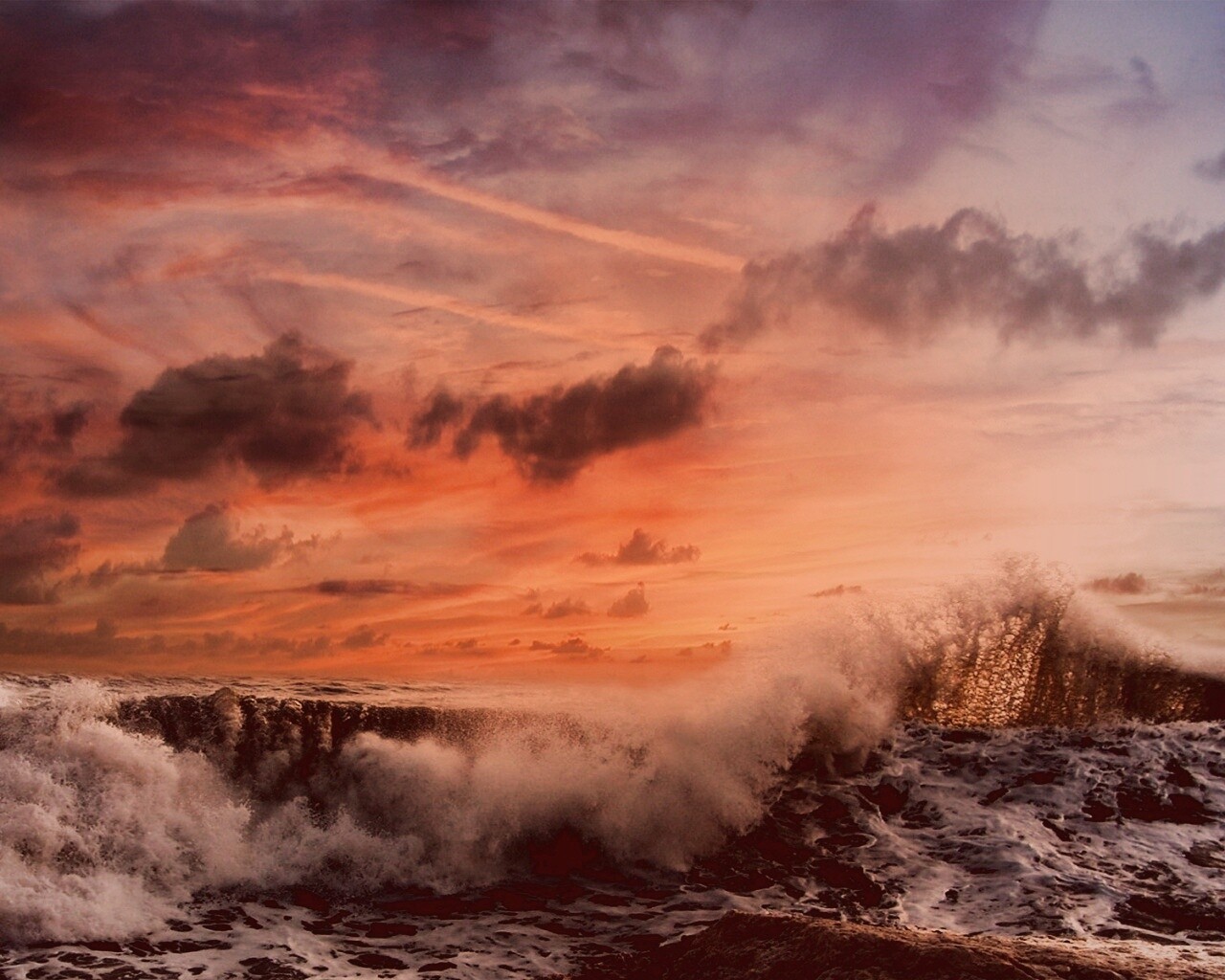 Бушующее море обои