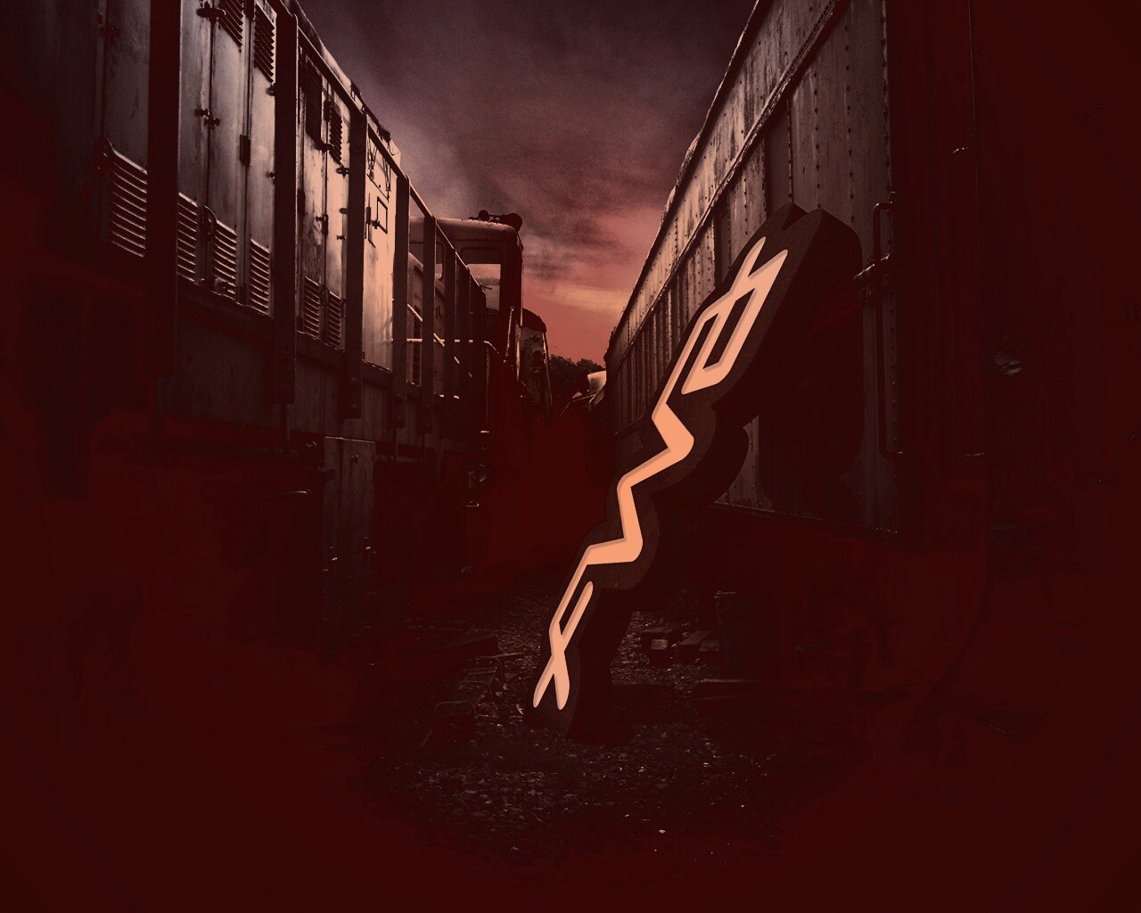 Упавшая вывеска обои