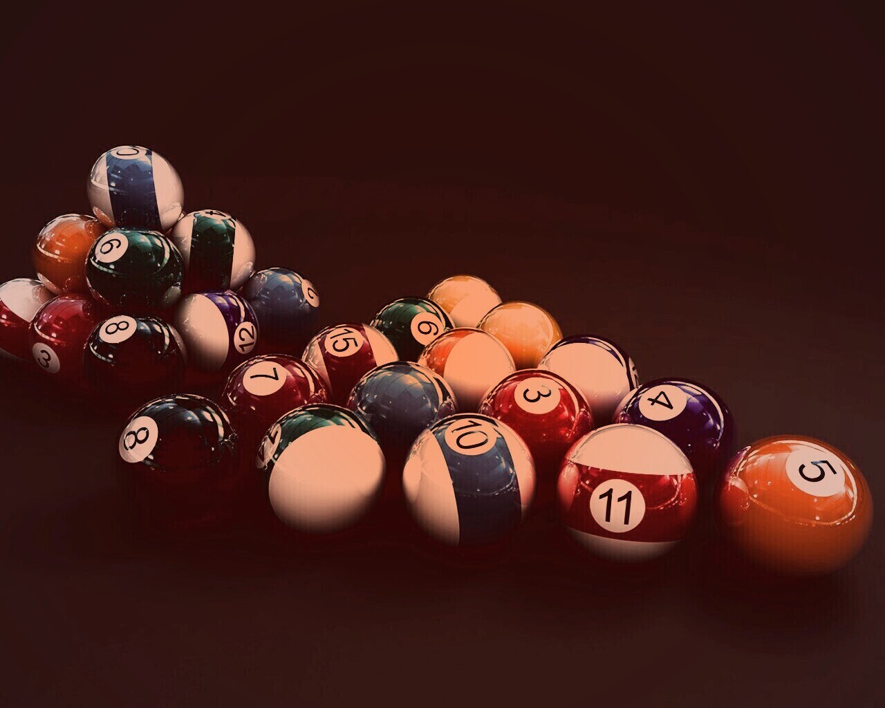 Бильярдные шары обои