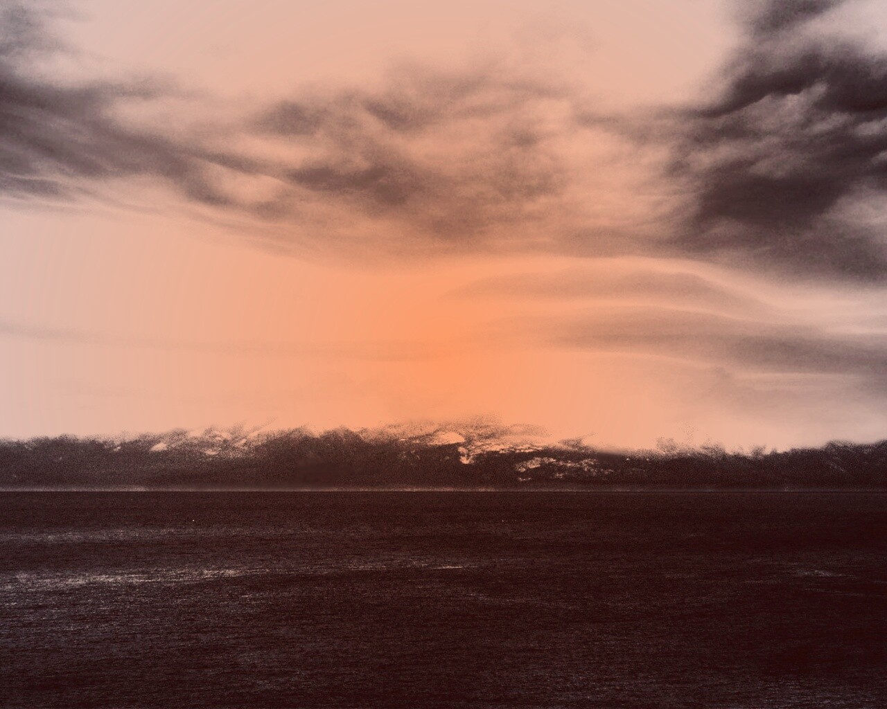 Горное побережье обои