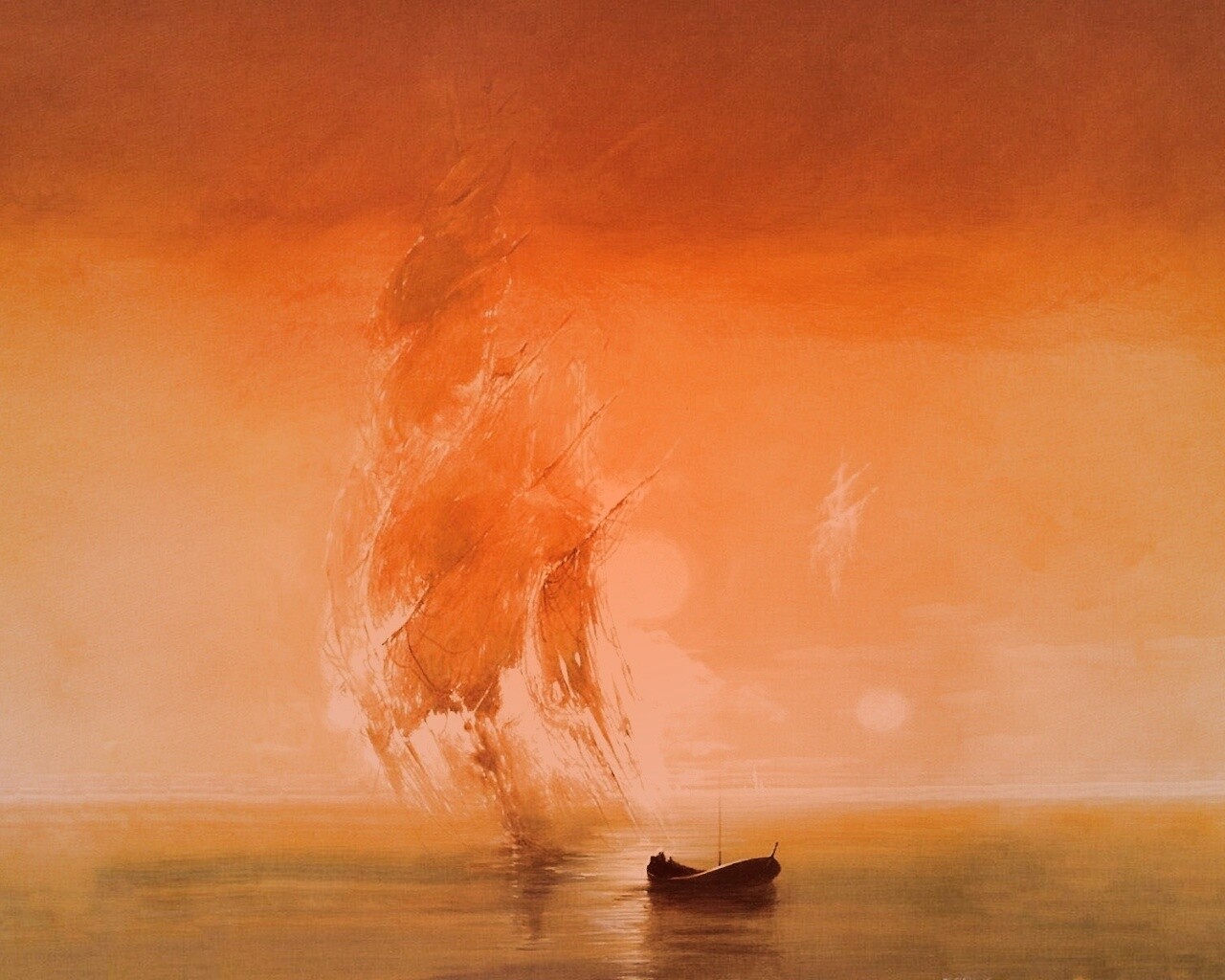 Призрачный парусник обои