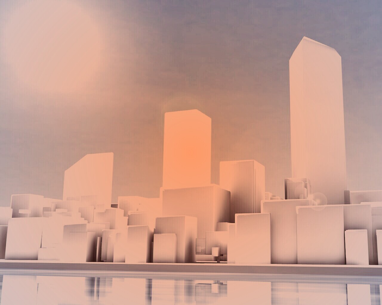 Картонный город обои