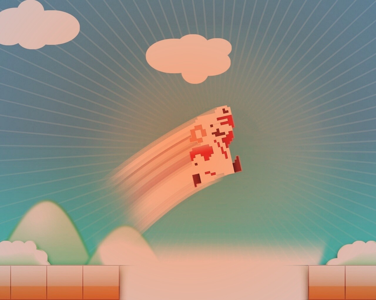 Прыжок Марио обои