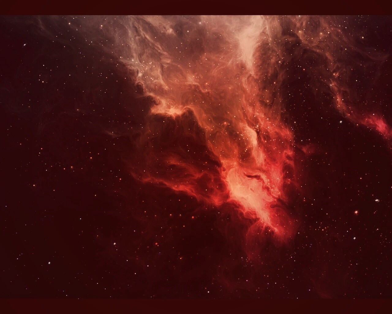 Красная туманность обои