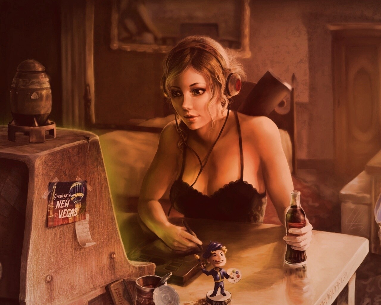 Девушка Одинокий странник обои