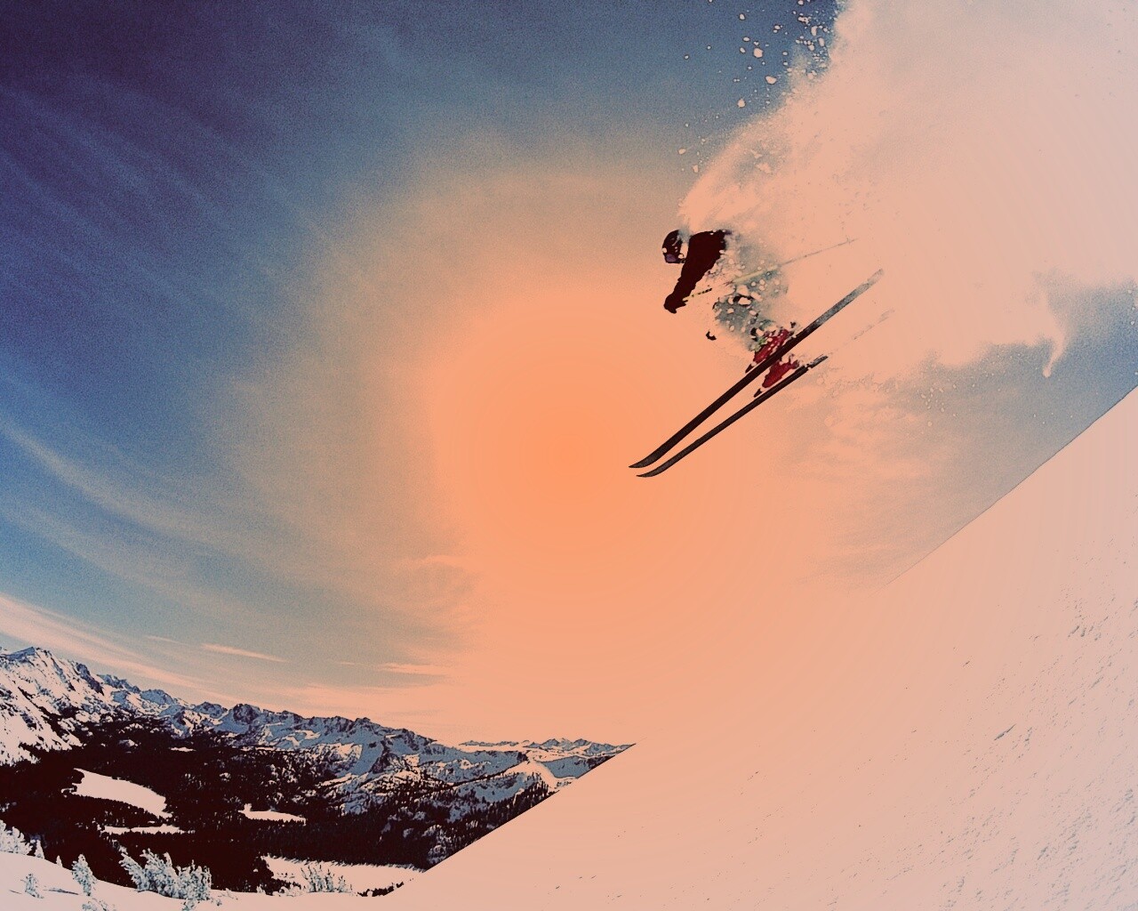 Горнолыжник обои