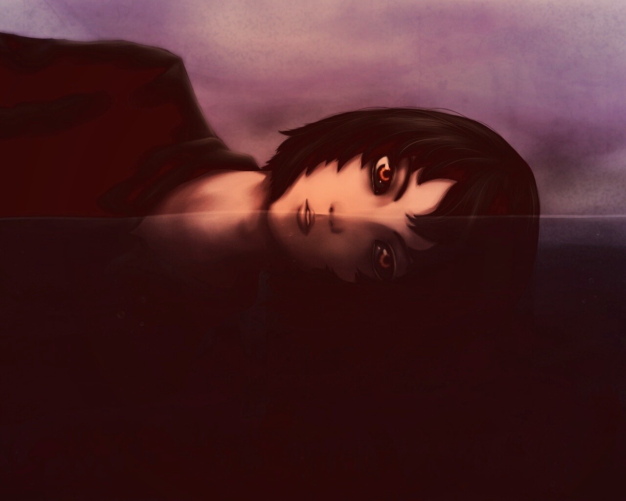 Девочка в воде обои