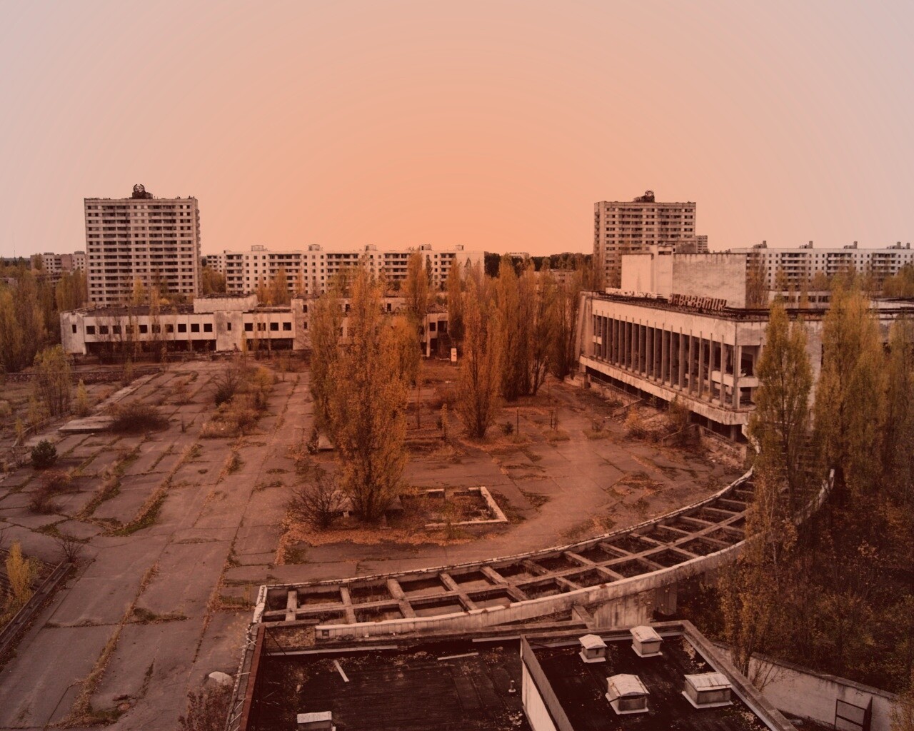 Площадь в Припяти обои