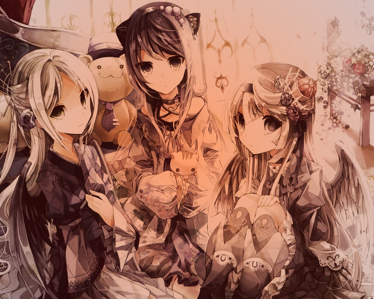 Три лоли обои