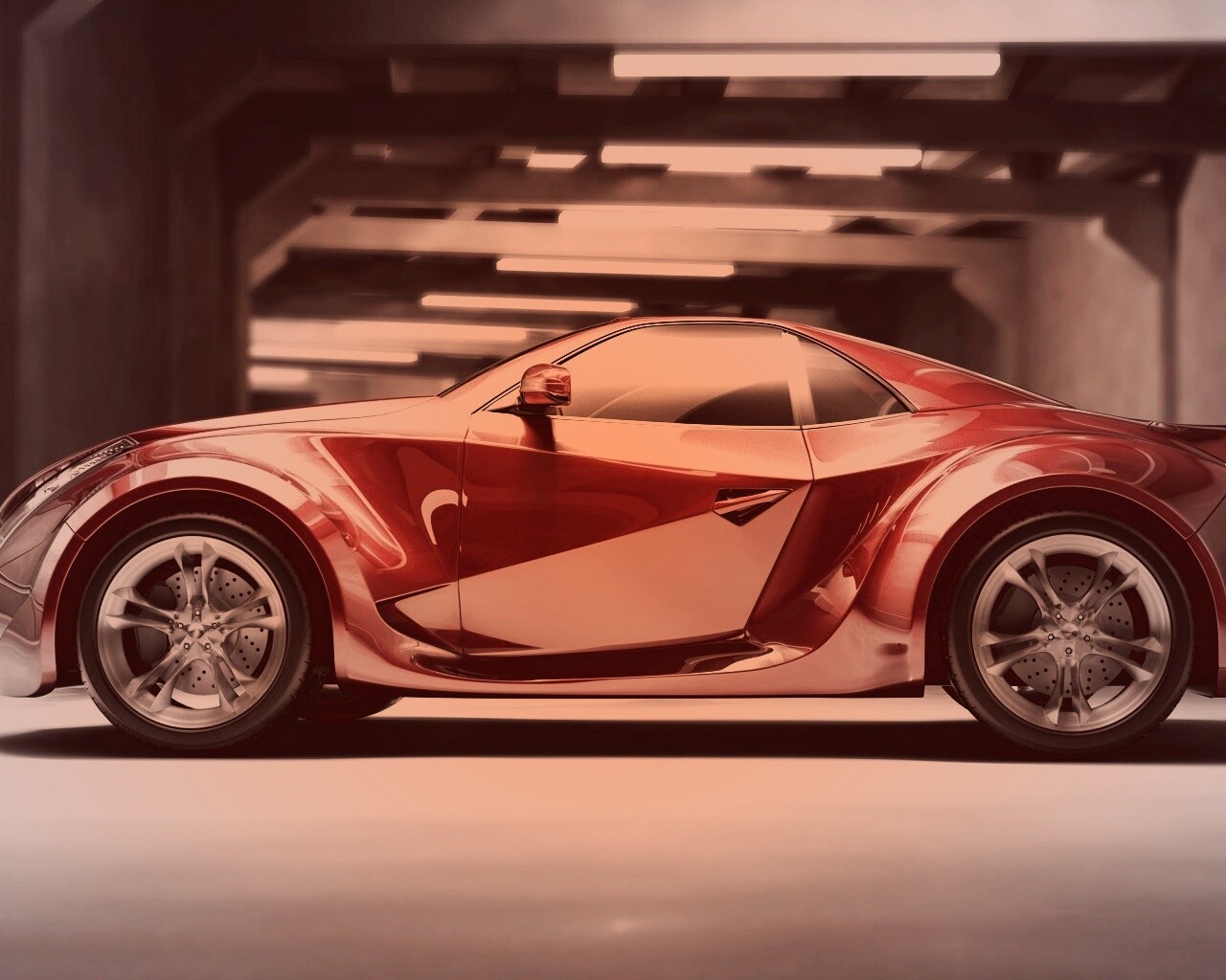 Красный концепт обои