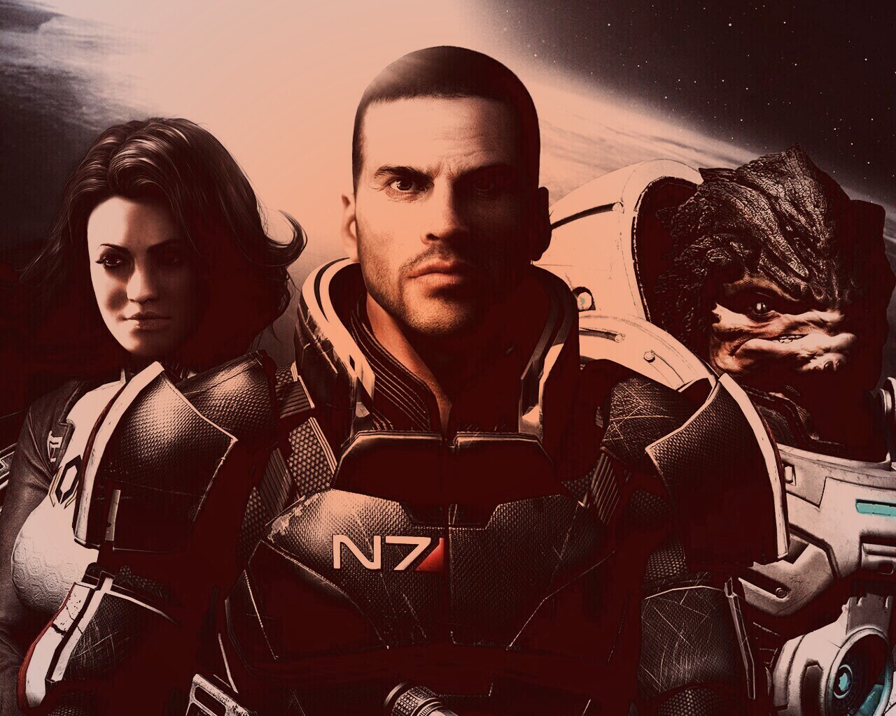 Mass Effect N7 обои
