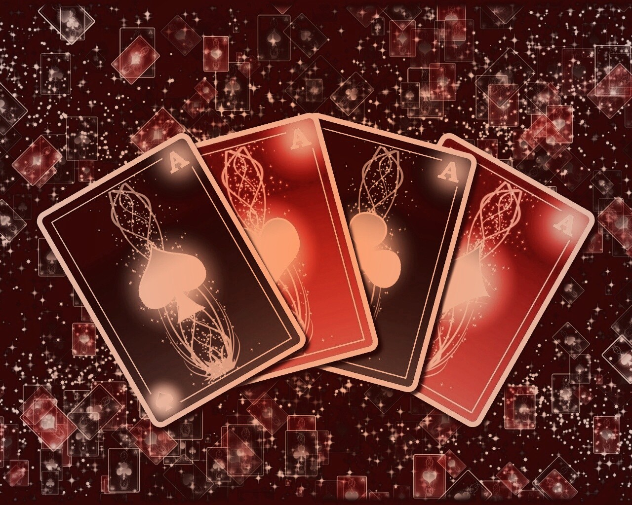 Каре из тузов обои