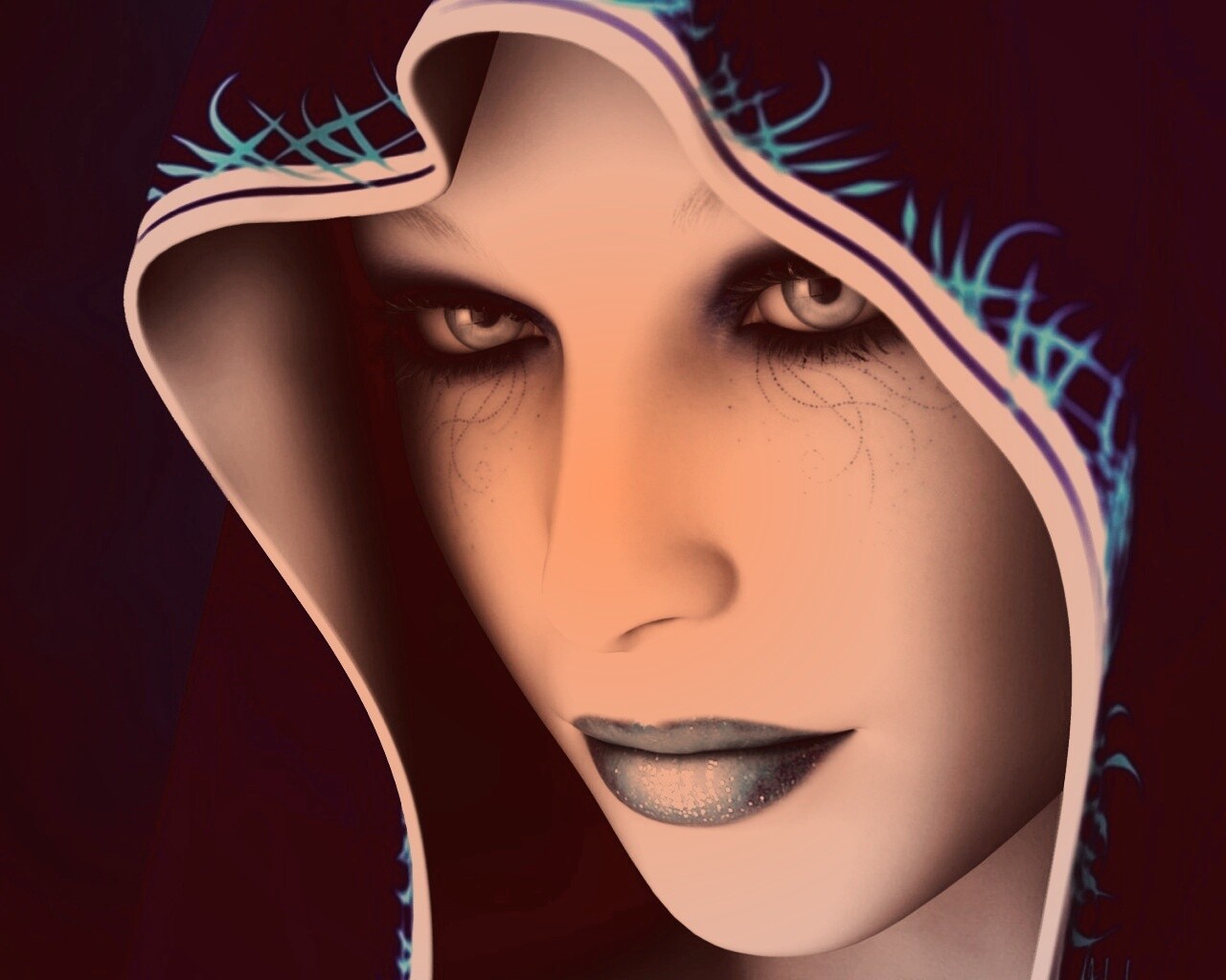 Магичка в капюшоне обои