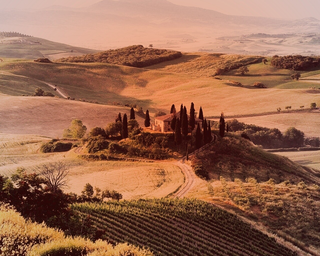 Поместье в Италии обои