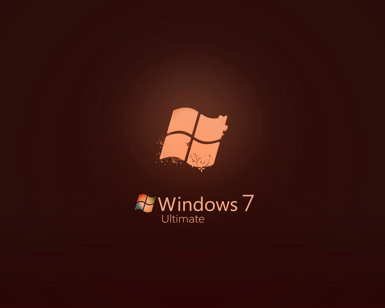 Логотип WIndows 7 Ultimate обои