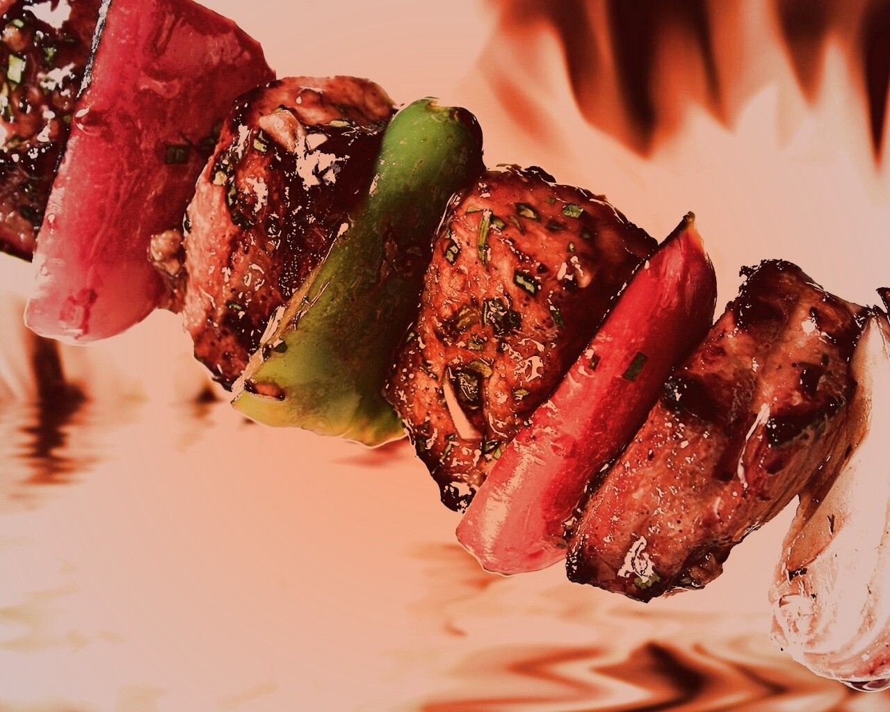 Сочный шашлычок обои