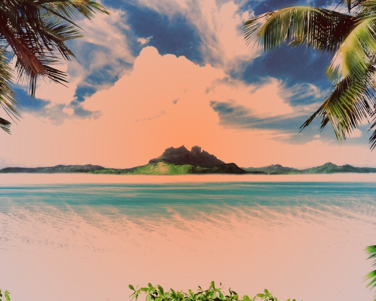 Тропический рай обои