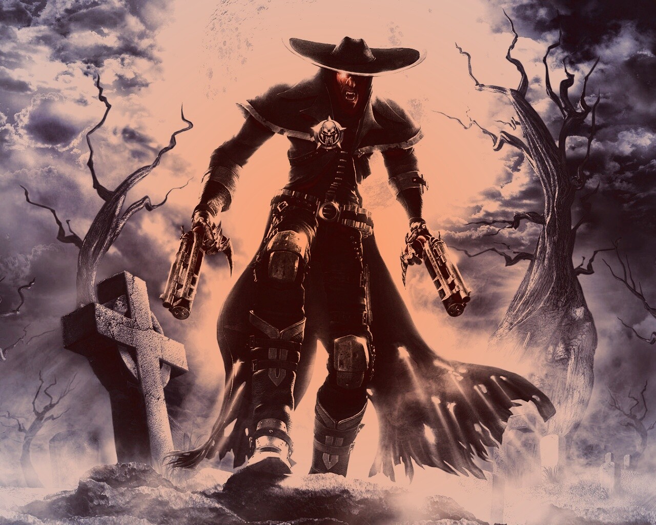 Мертвец с пистолетами обои