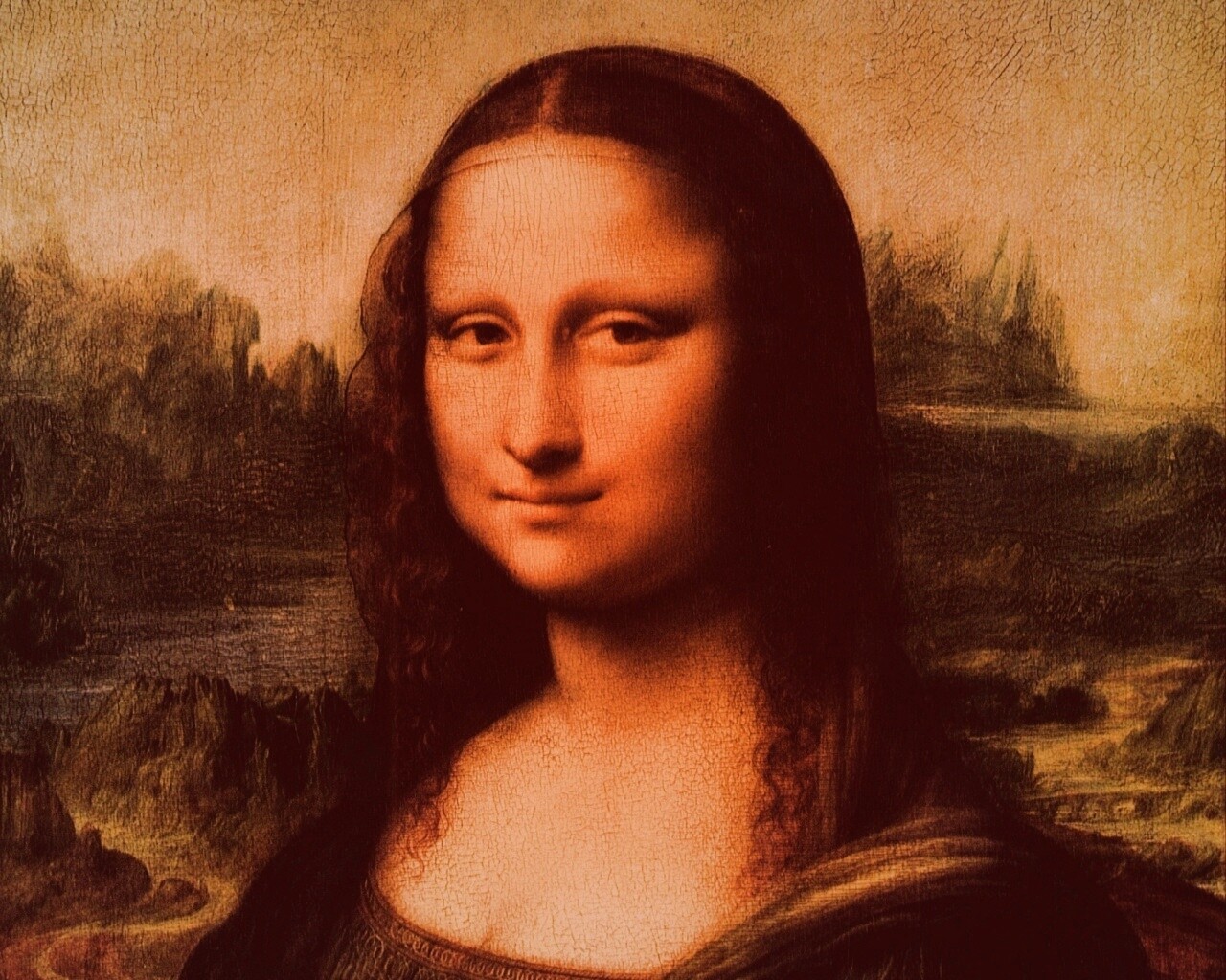 Картина Мона Лиза обои