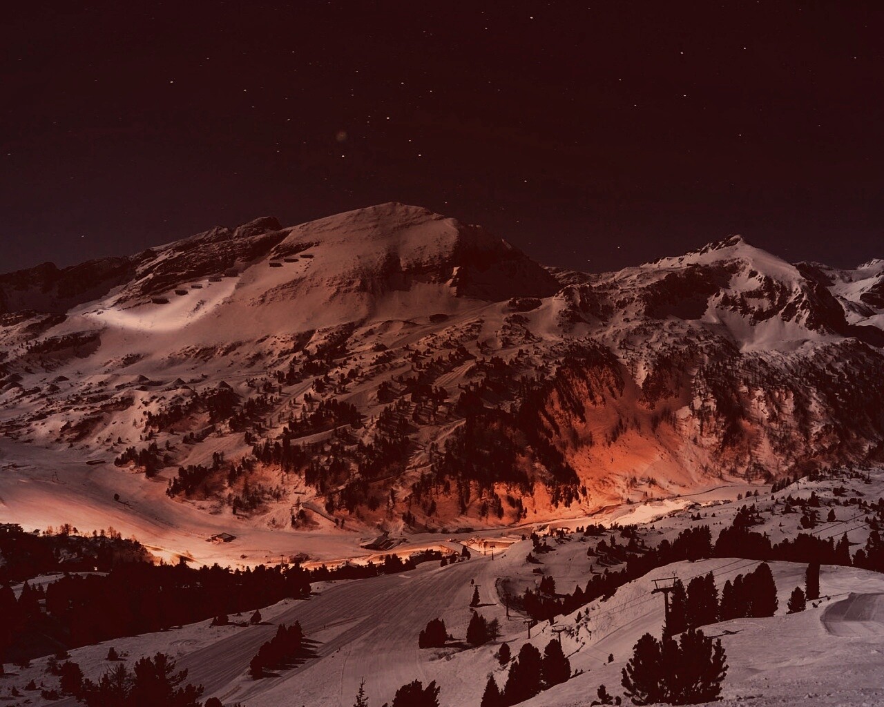 Горнолыжный курорт обои