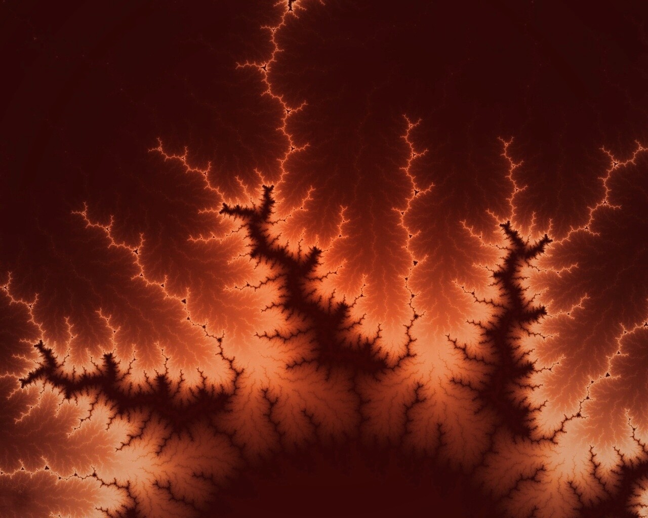 Огненные молнии обои