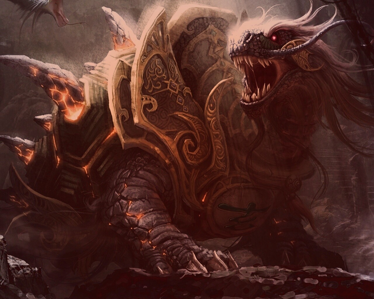 Драон-черепаха обои