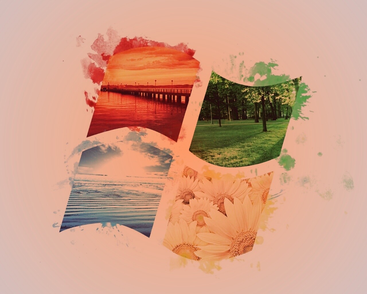 Логотип Winfdows bз фотографий природы обои