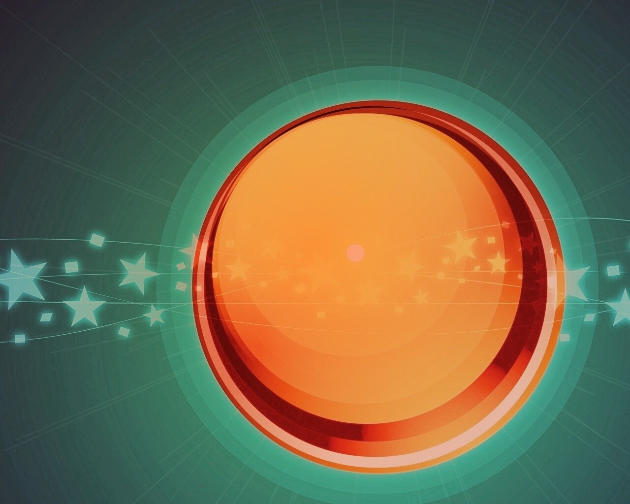 Большой красно-желтый круг обои