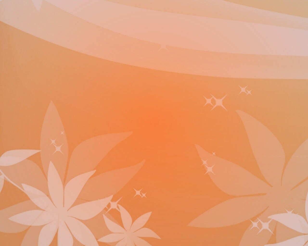 Оранжевый цветочный фон обои