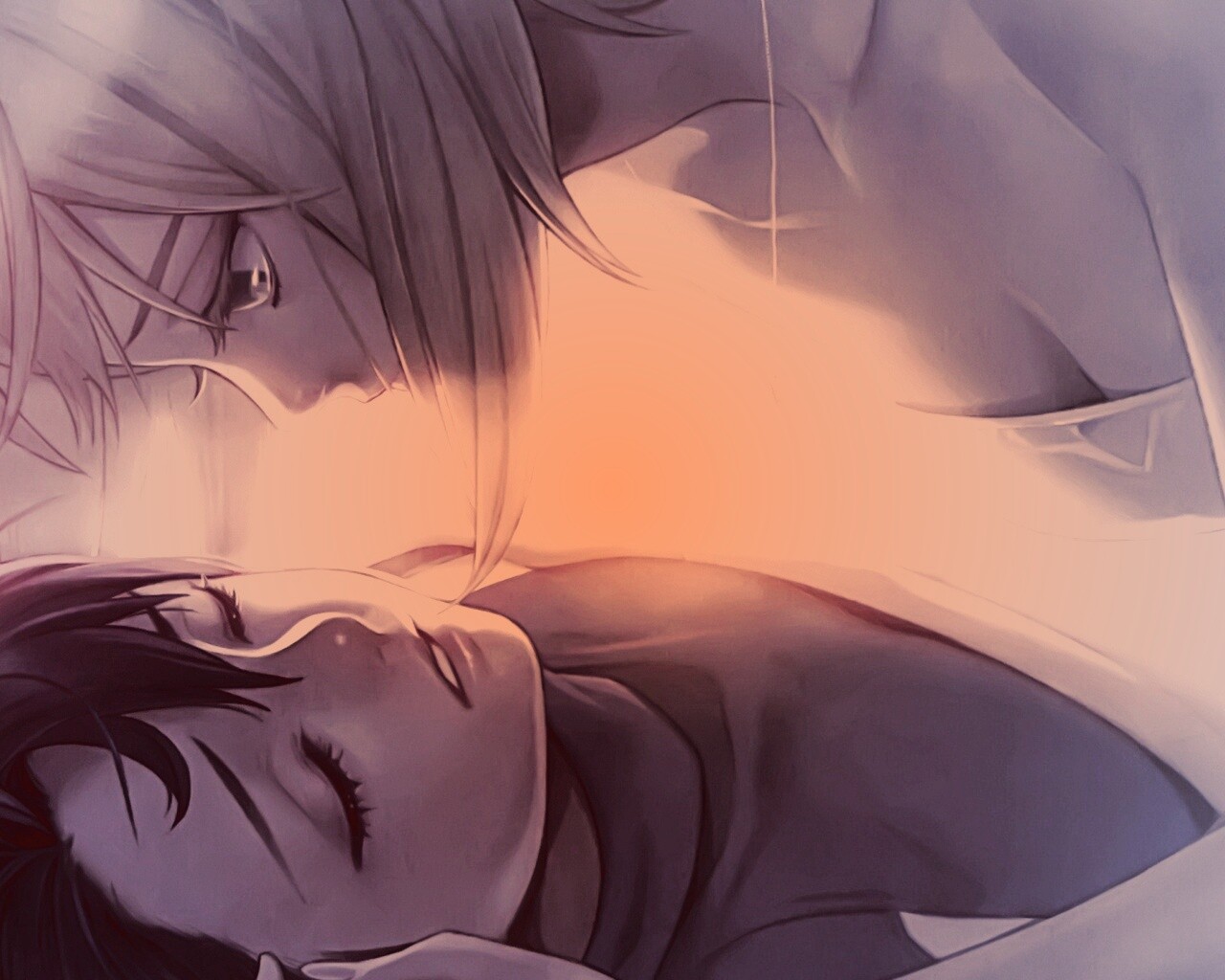 За секунду до поцелуя обои