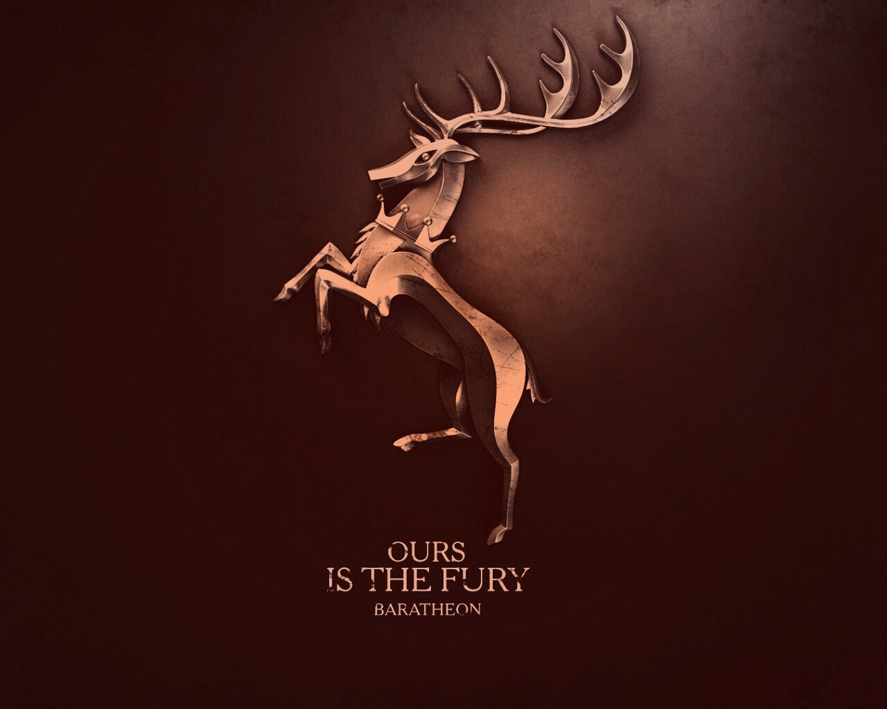 Металлический герб Баратеонов обои