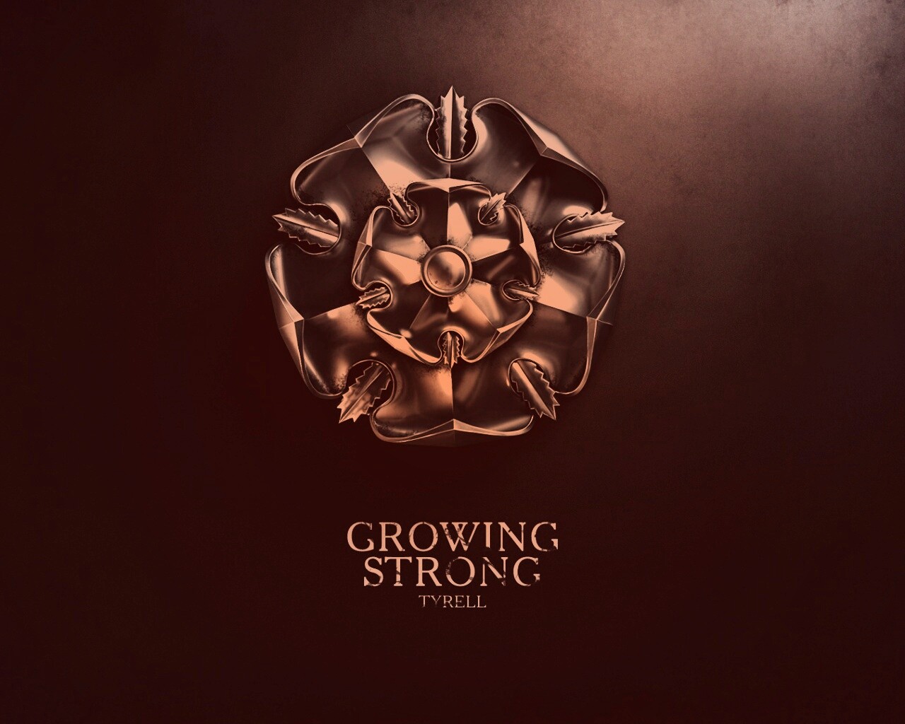 Металлический герб Тиреллов обои