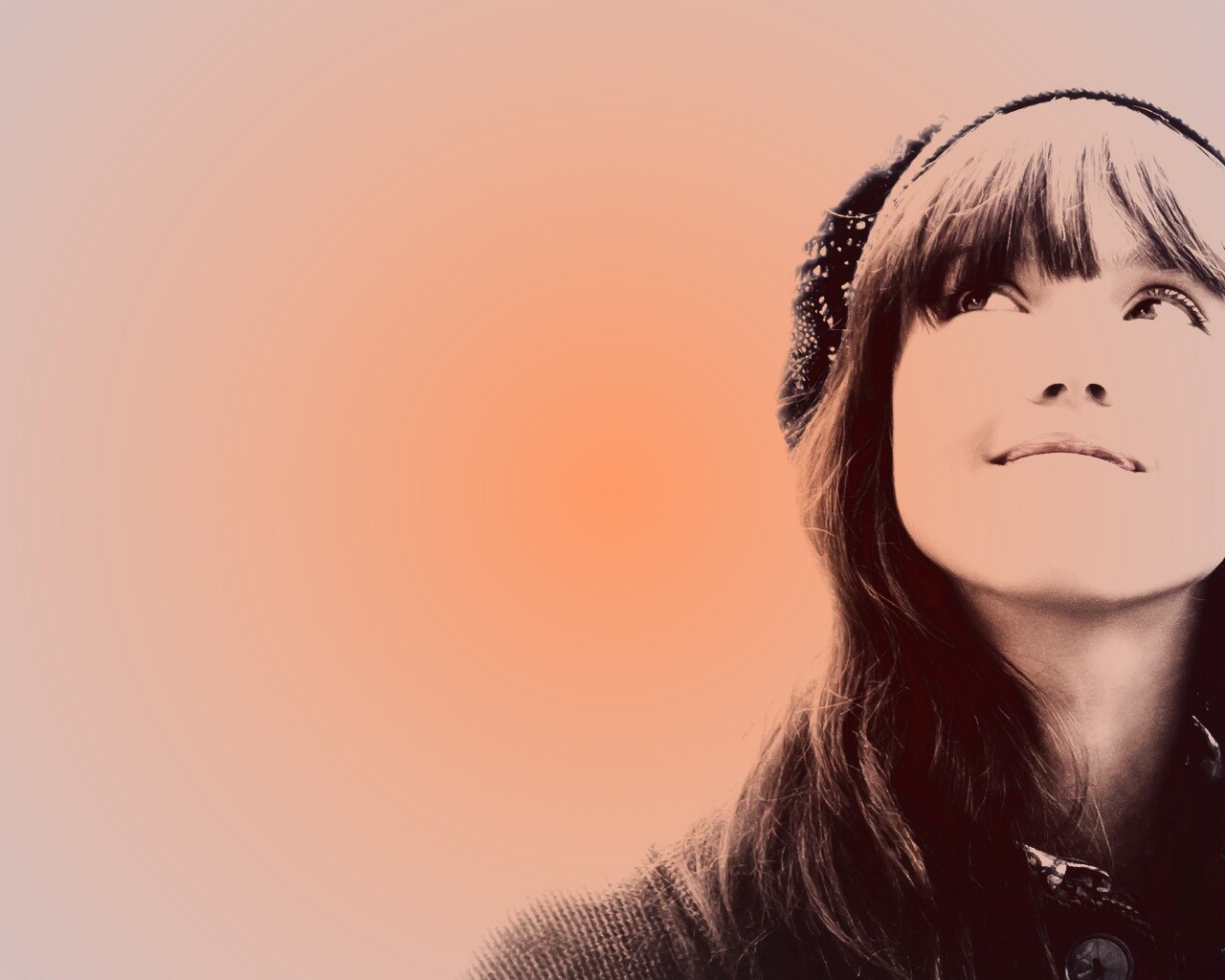 Счастливый взгляд обои