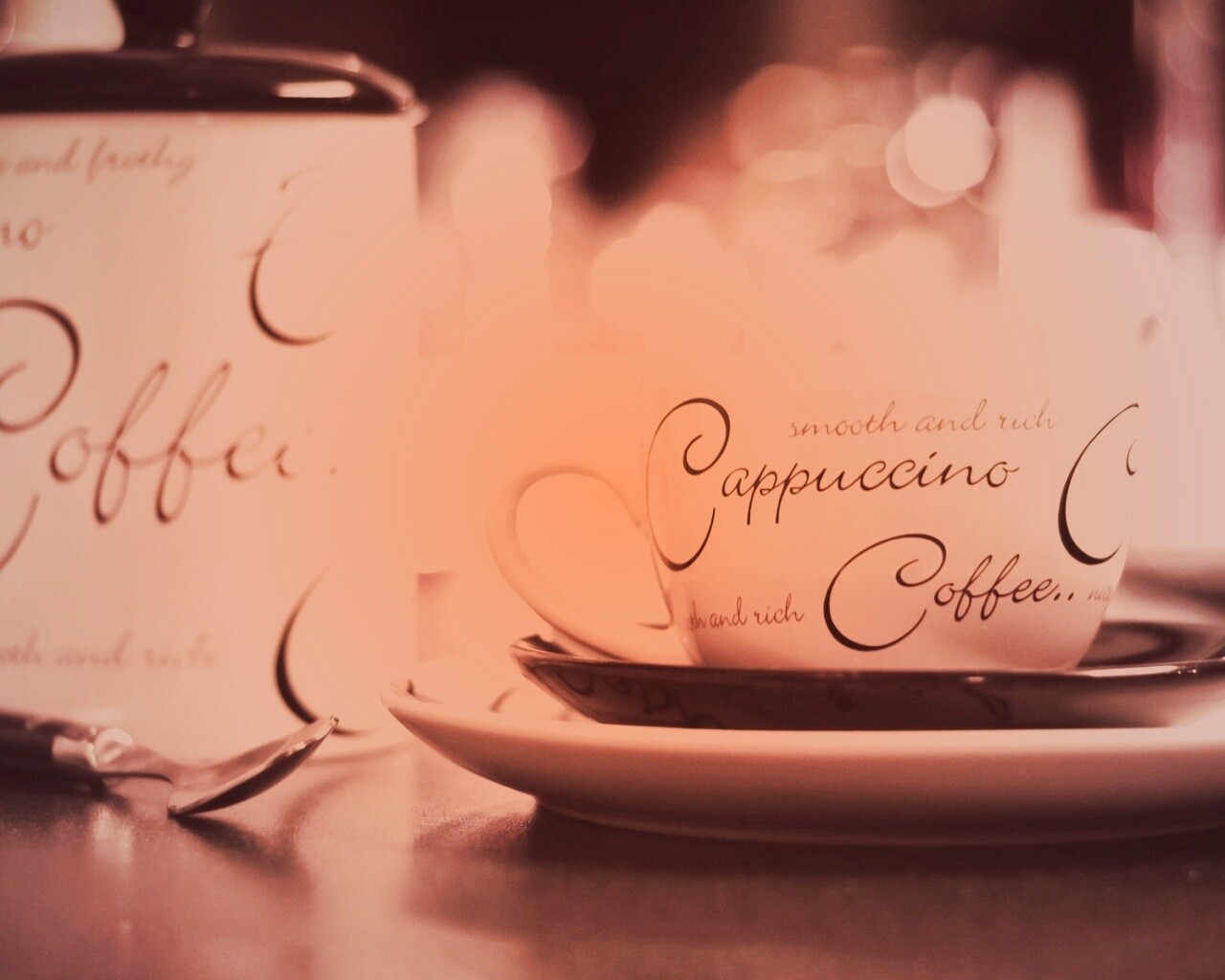 Чашечка капучино обои