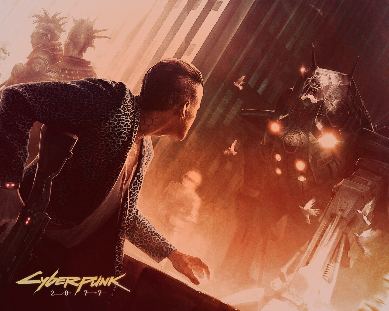 Арт из Киберпанк 2077 обои