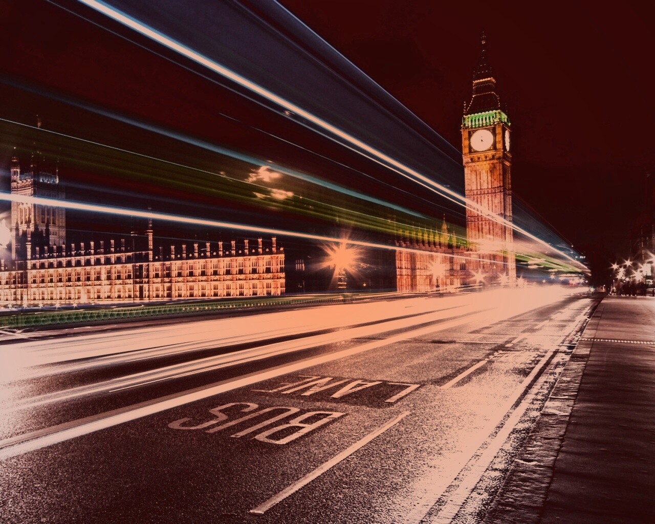 Ночной лондон обои