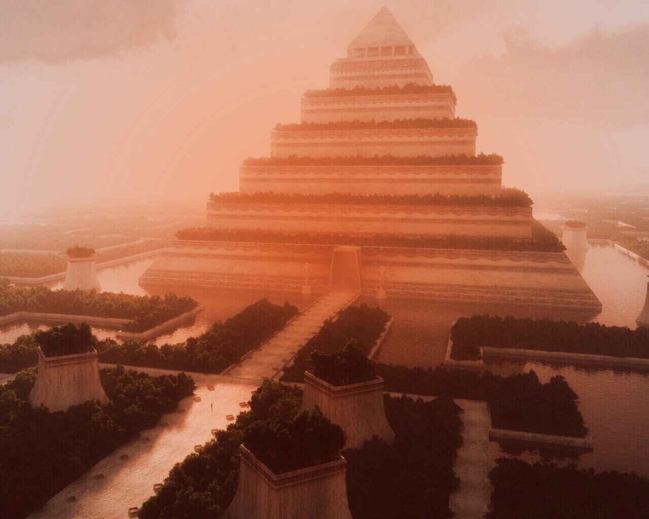 Пирамида обои