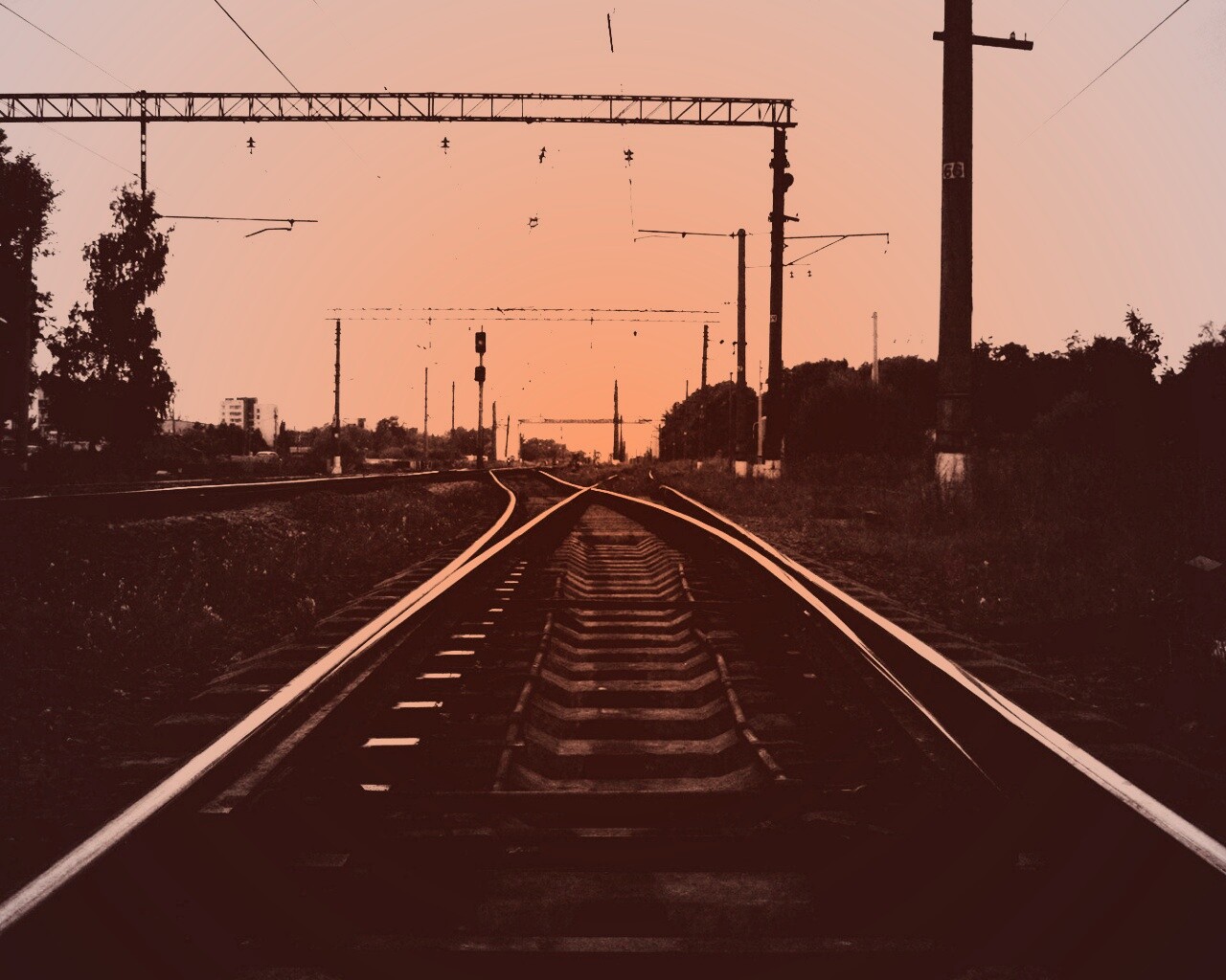 Железнодорожные пути обои