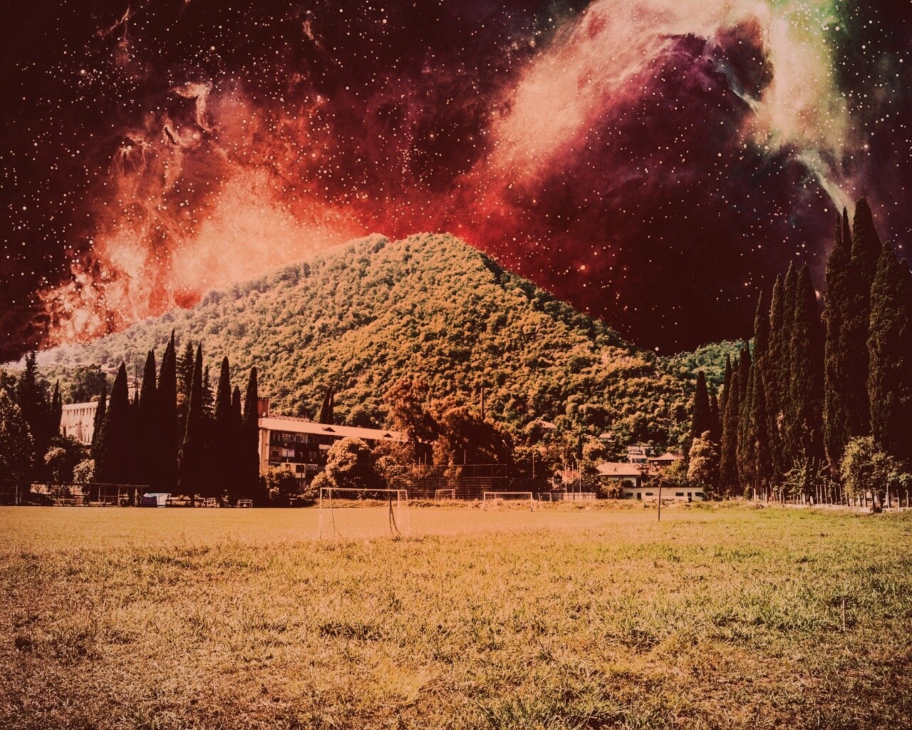 Под удивительным небом обои